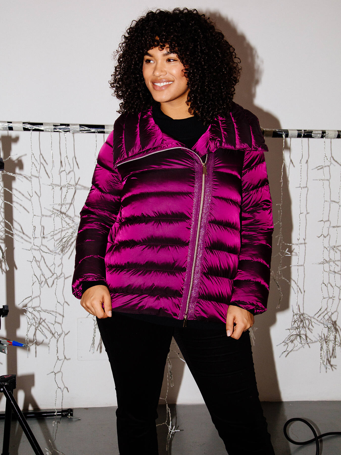Piumino con imbottitura in Sorona&reg; Aura​  e dettagli lurex image number 4