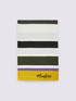 Striped scarf with #livefree logo image number 1