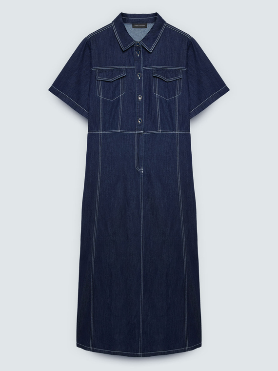 Denim shirtdress
