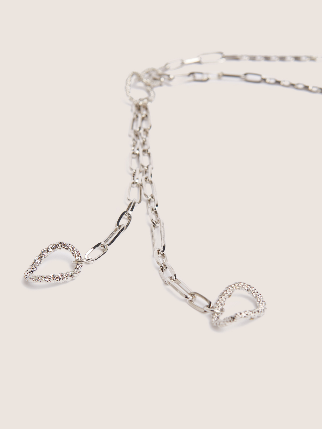 Collier &agrave; rangs multiples avec pendentif central image number 1