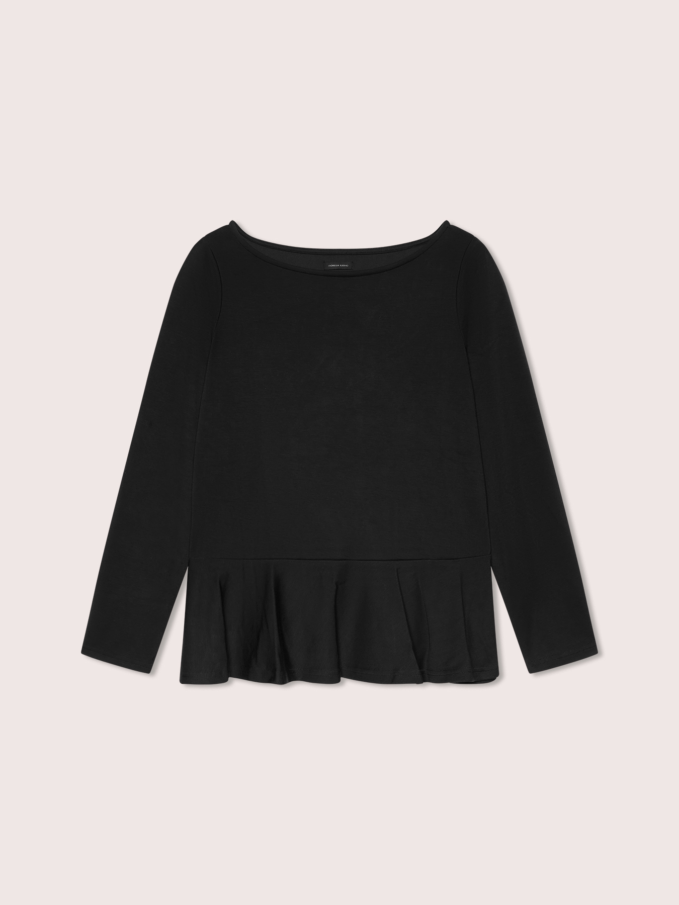 Sweatshirt with ruffled hem image number 0