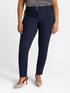 Pantaloni skinny in scuba con zip e bottoni gioiello image number 0