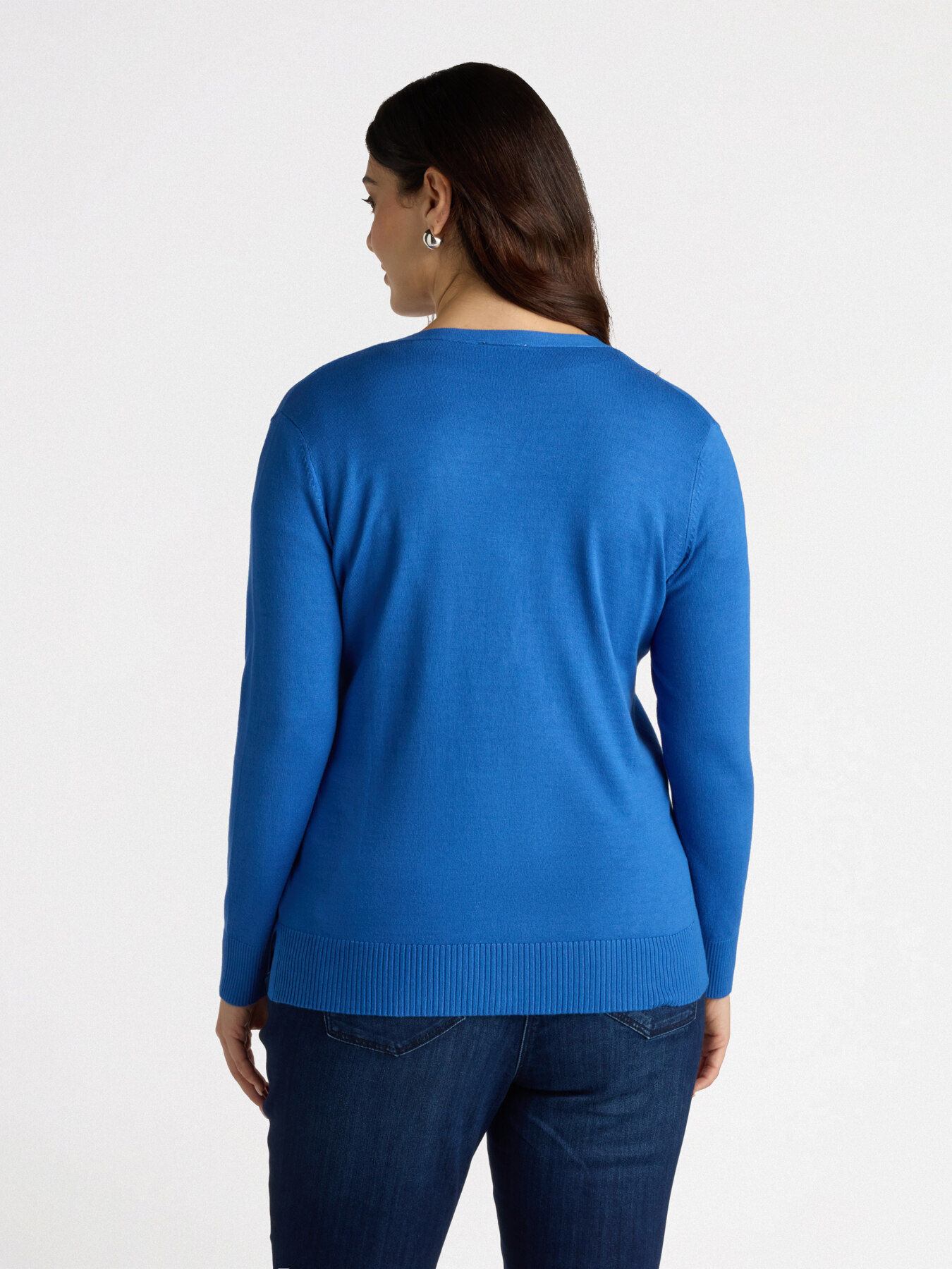 Cardigan scollo a V con viscosa LENZING™ ECOVERO™ image number 1