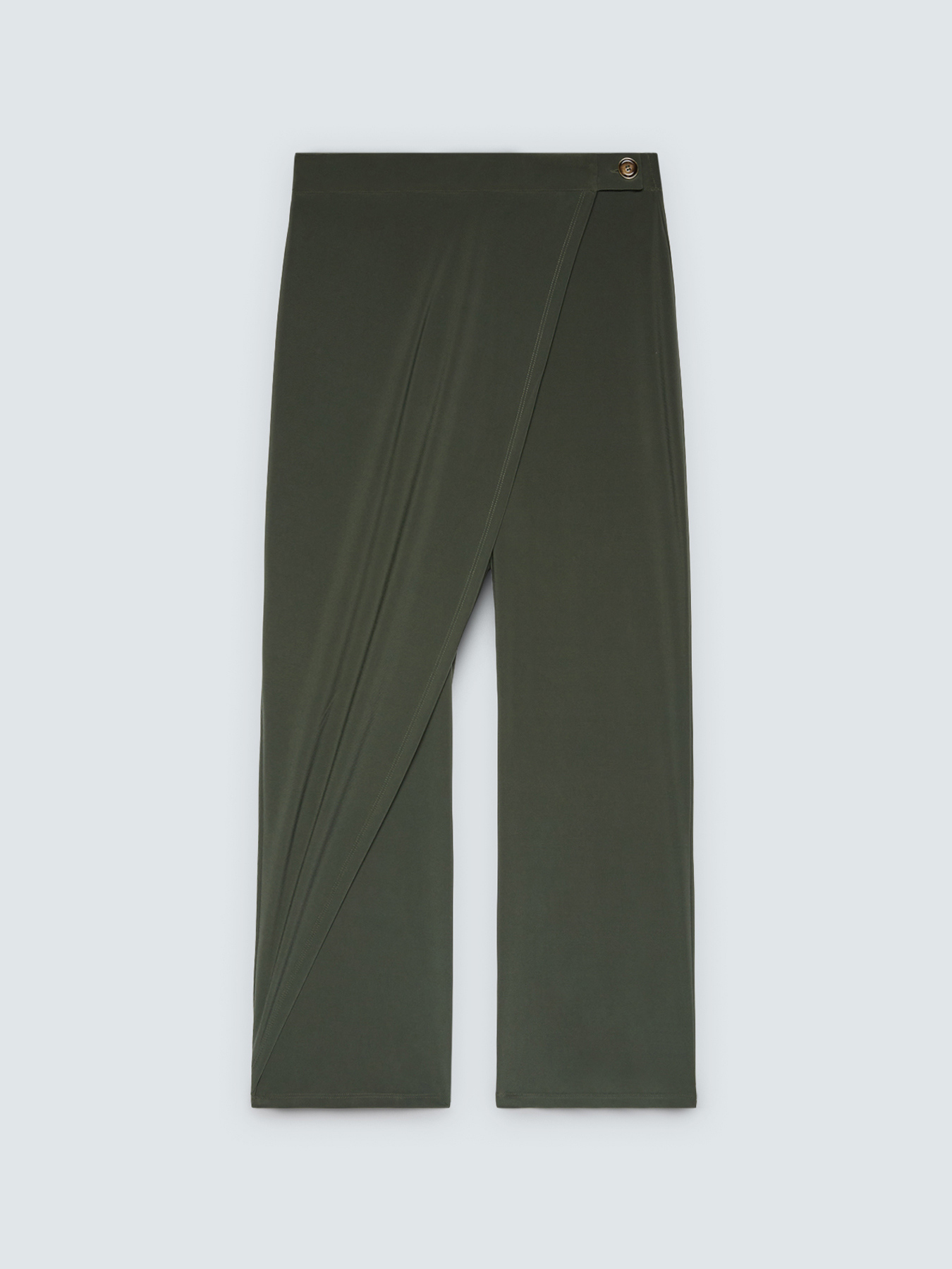 Jersey trousers with wrap closure image number 4