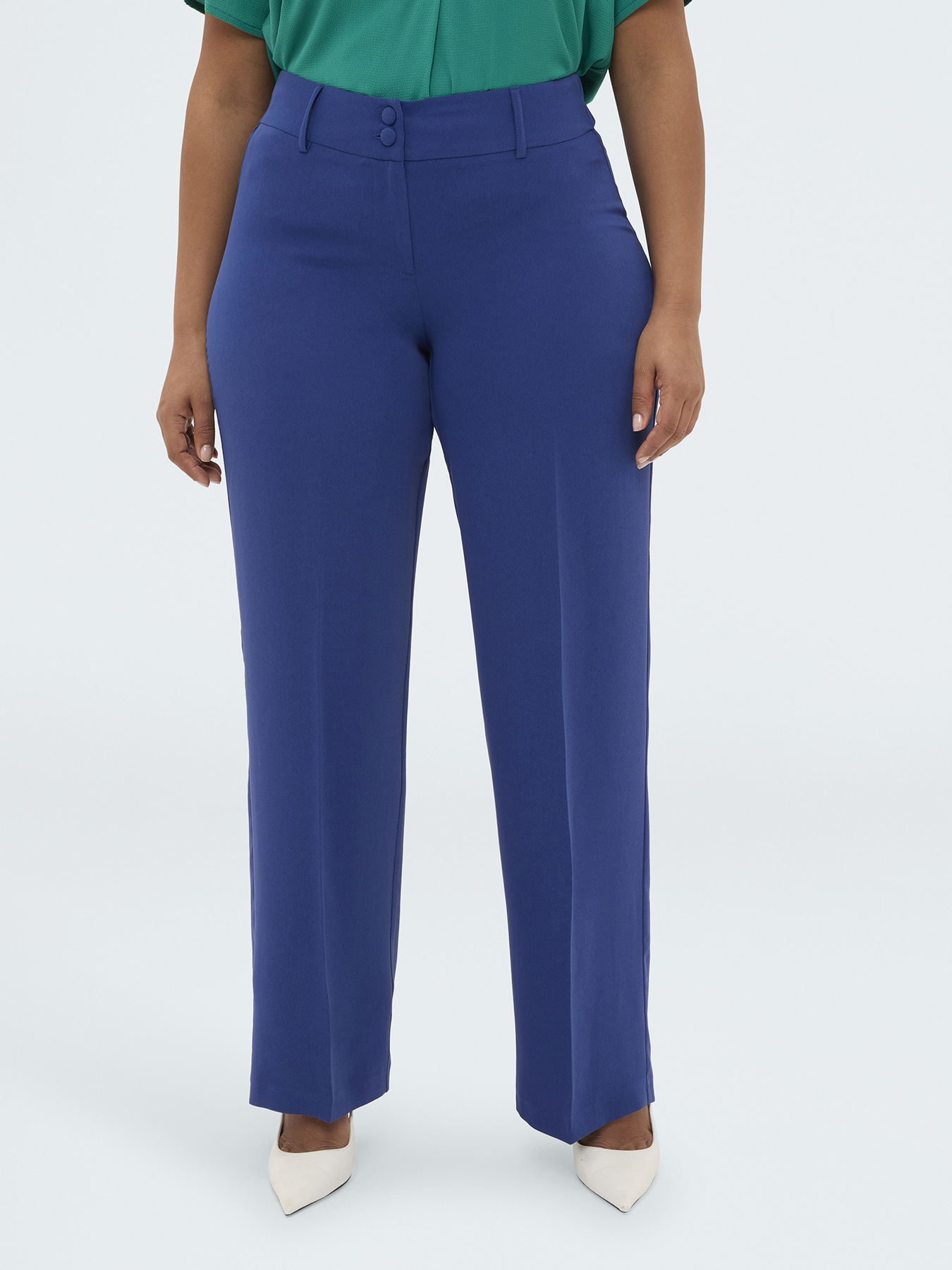 Regular Trousers with pressed crease image number 0