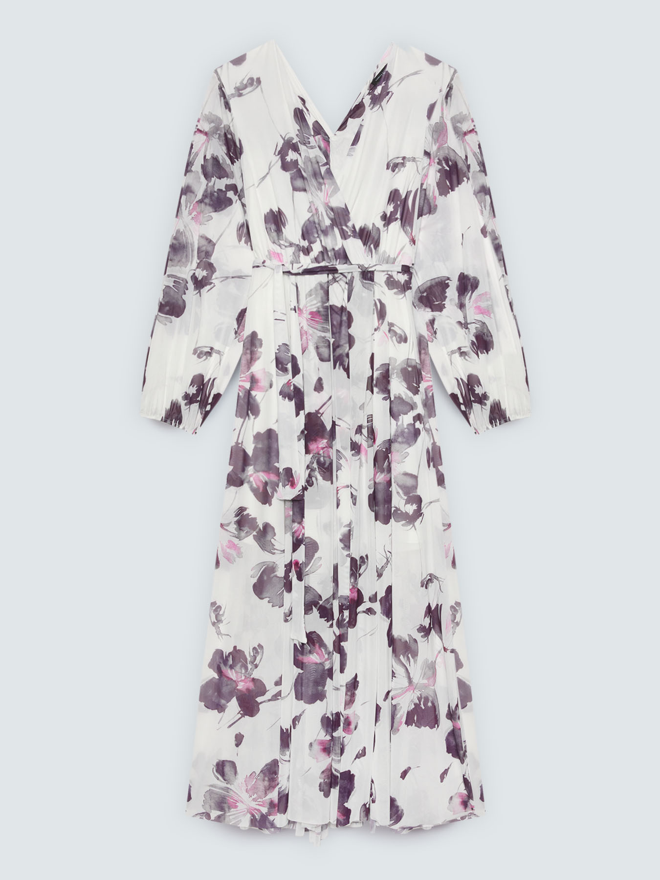 Long dress with floral print image number 4