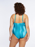 Printed halterneck one-piece swimsuit image number 1