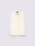 Gilet in punto Milano con bottoni image number 6
