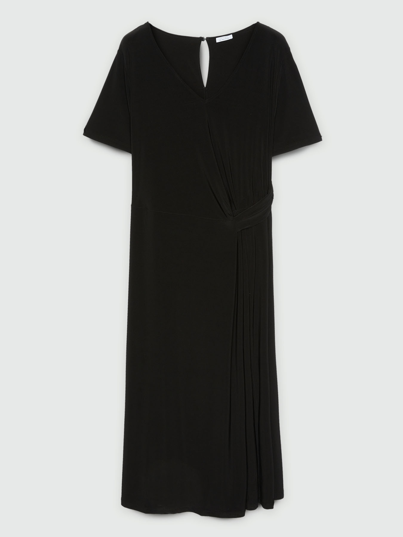 Vestido en tejido de punto con trabilla lateral image number 4