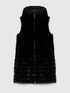 Long waistcoat with zipper and hood image number 5