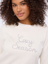 Rundhals-Pullover mit Cozy Season Stickerei image number 3