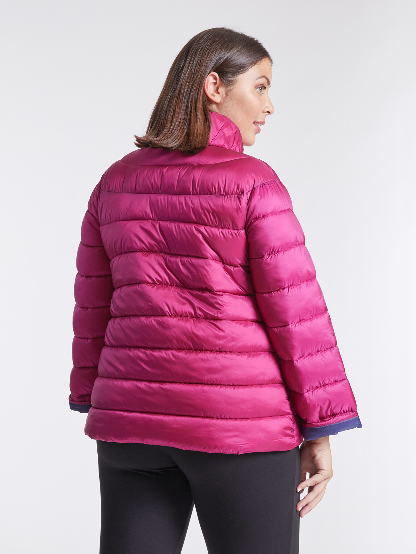 Piumino light weight con collo arricciato image number 1