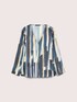 Printed satin blouse image number 4