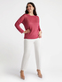 Floral design patterned sweater image number 3