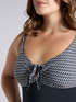 Tribal print one-piece swimsuit image number 3
