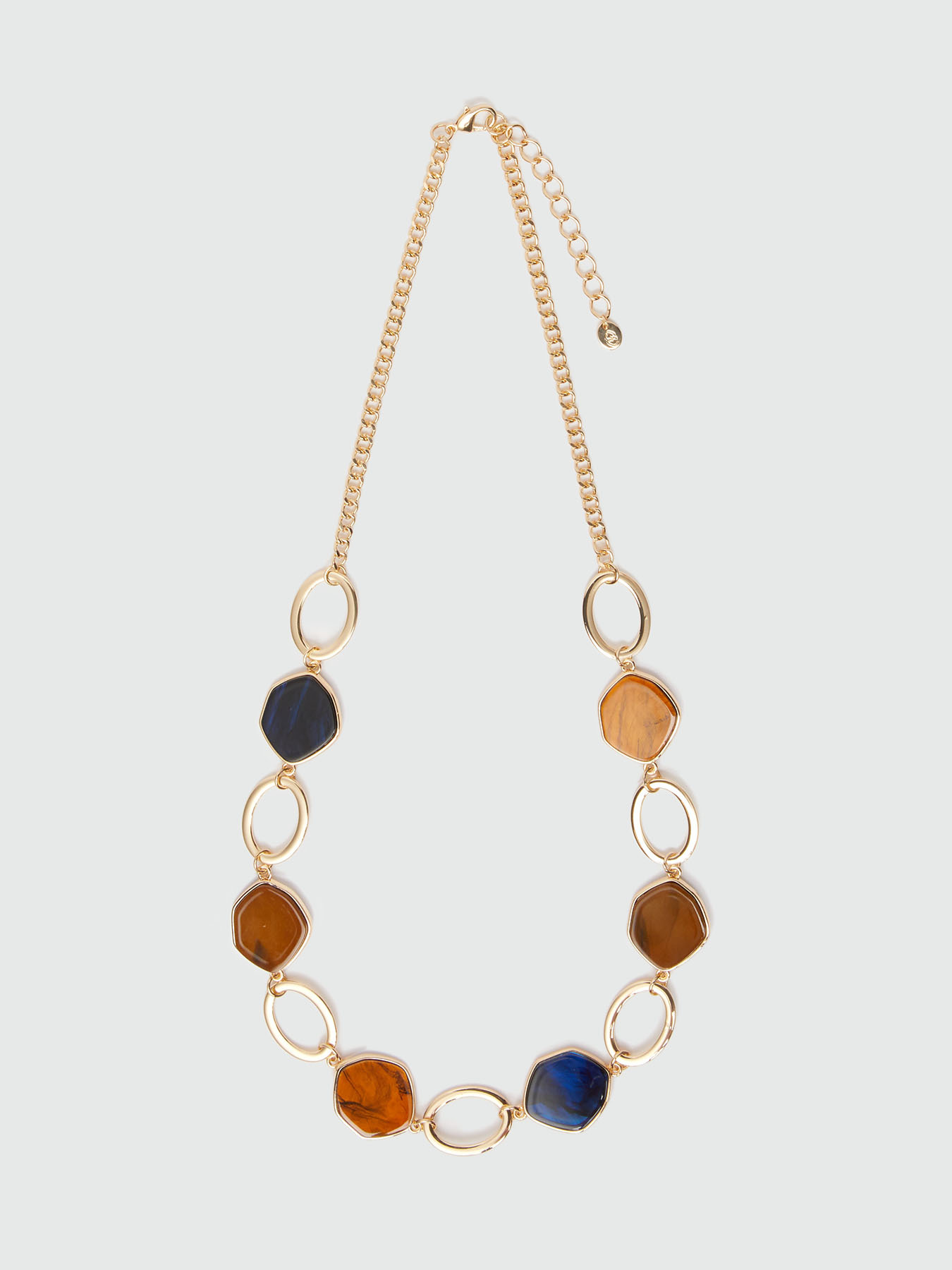 Necklace with coloured pendants image number 1