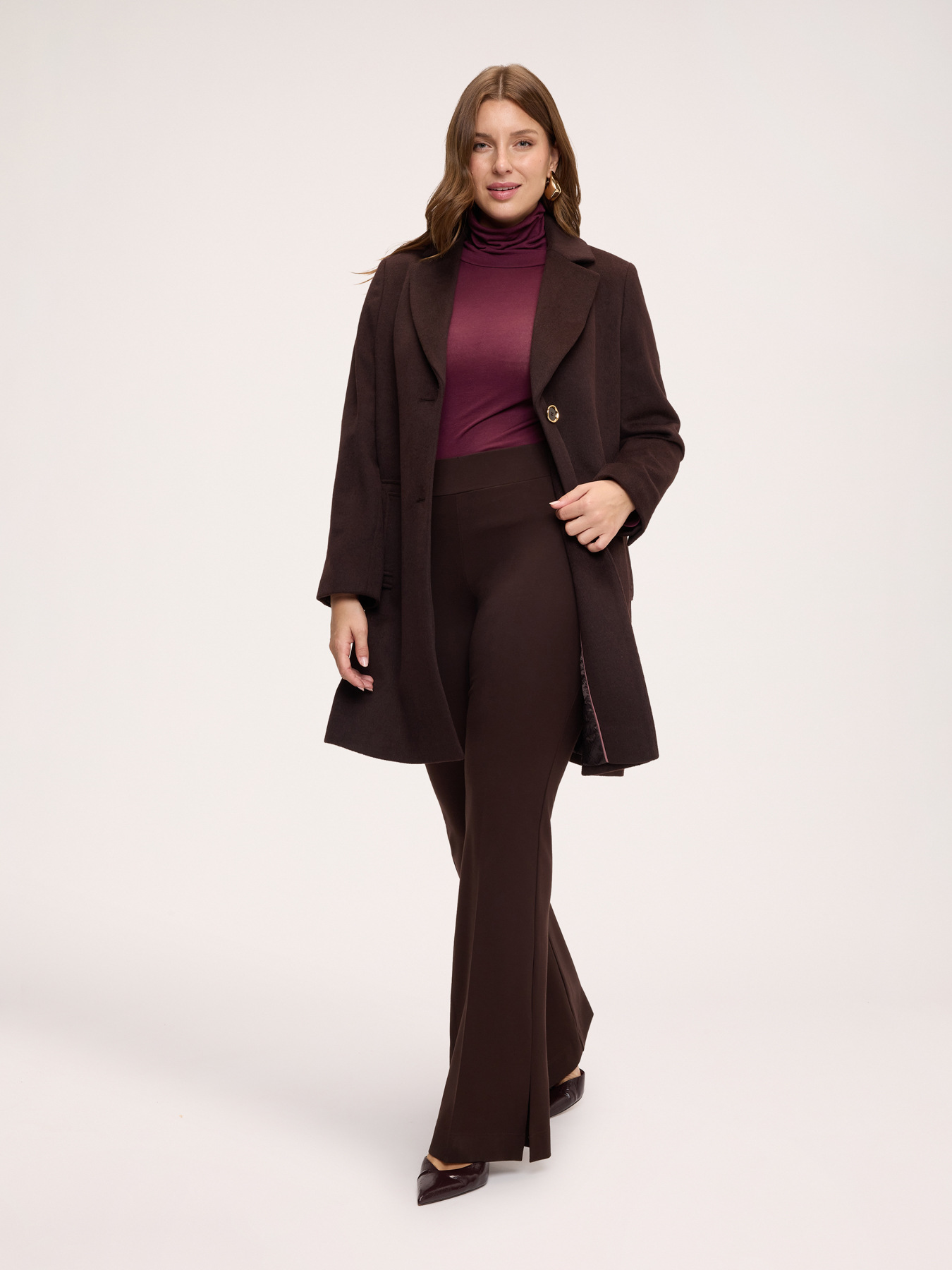 Flare pants in Milano stitch image number 0