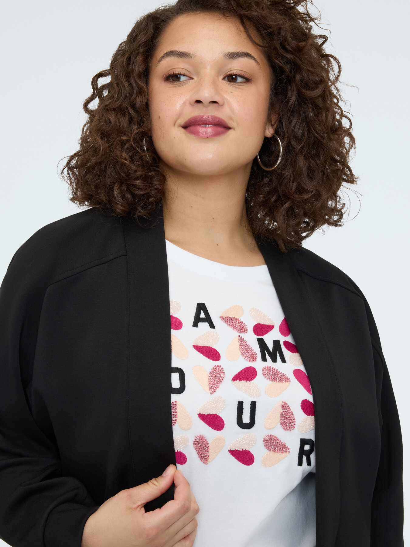 Sweat ouvert en scuba image number 3