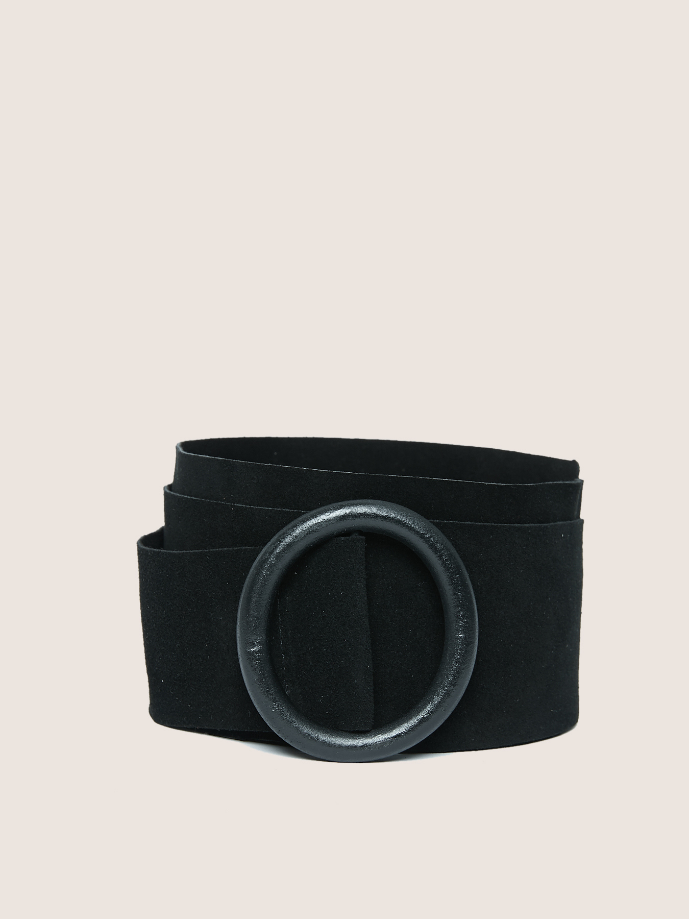 Ceinture en cuir avec boucle ronde image number 0