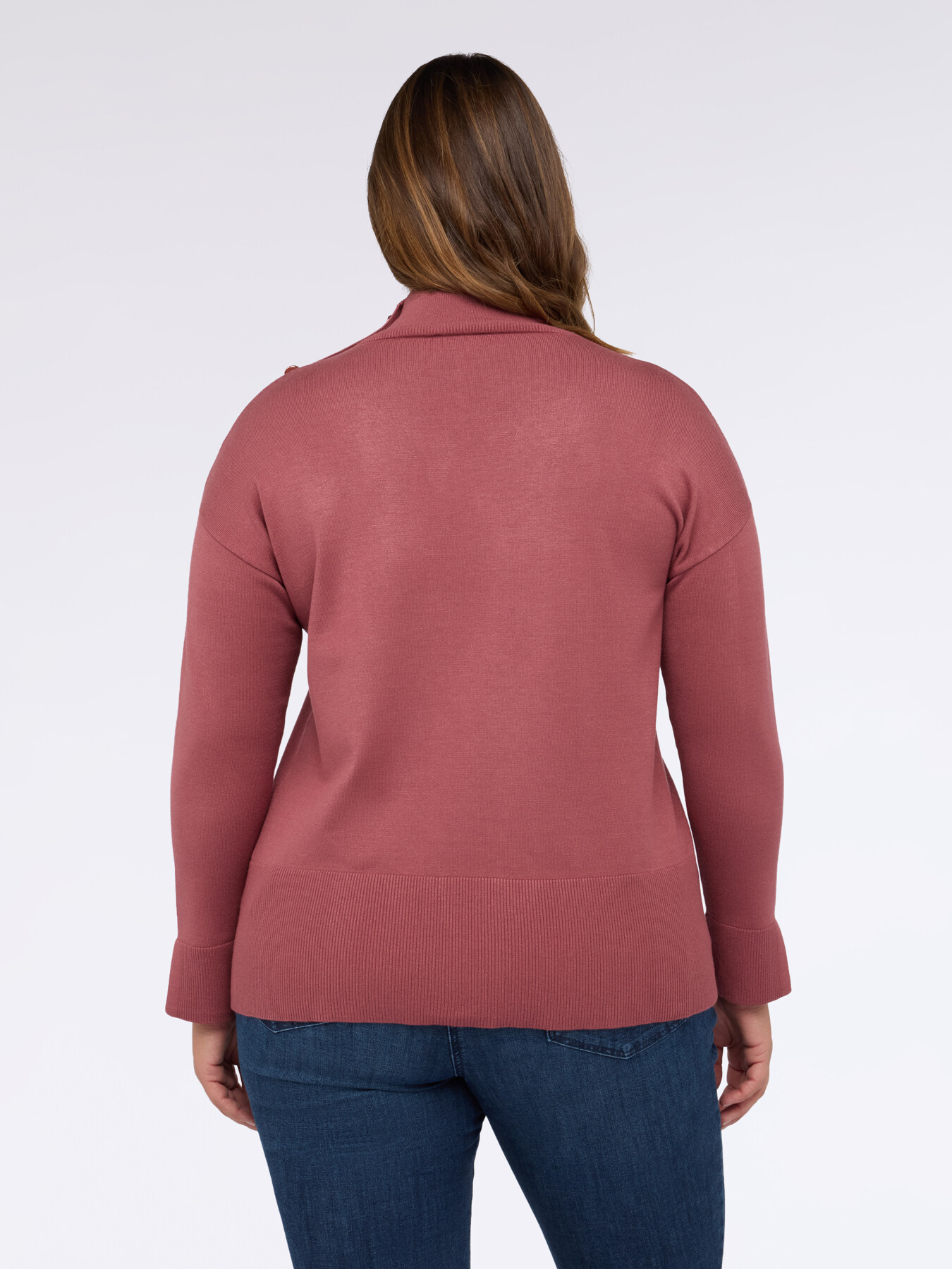 Jersey de cuello alto con botones decorativos image number 1