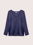 Bi-material T-shirt in satin and jersey image number 5
