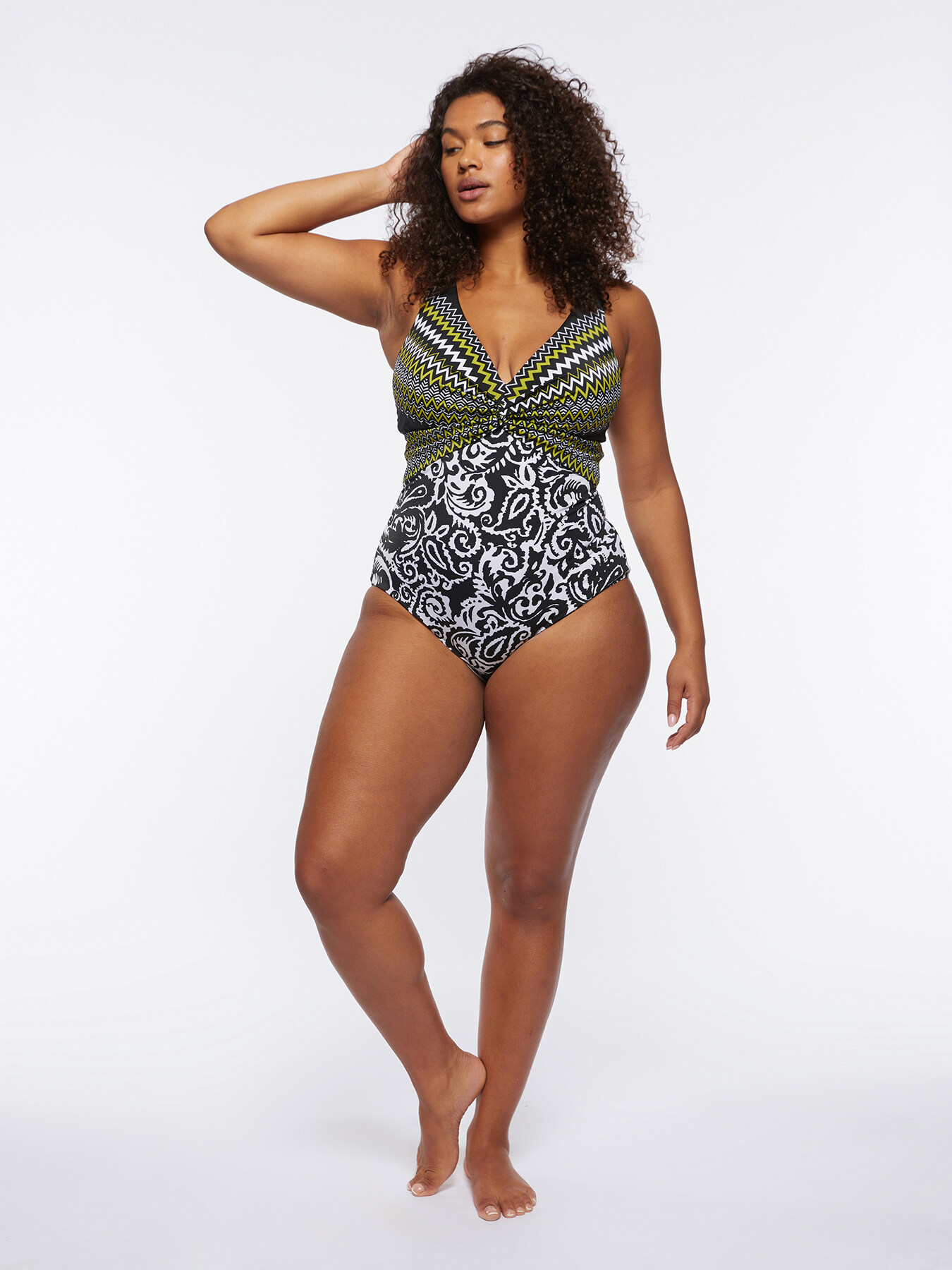 Maillot de bain une pièce imprimé image number 2