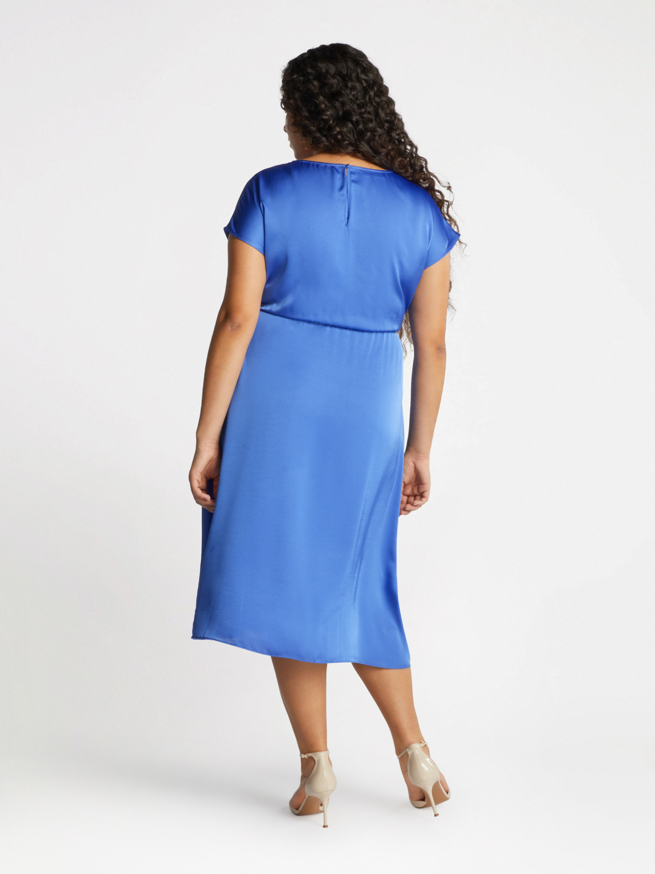 Bluse aus Satin mit Drapierung image number 2