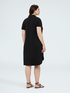 Dress with polo collar and jewel button image number 1