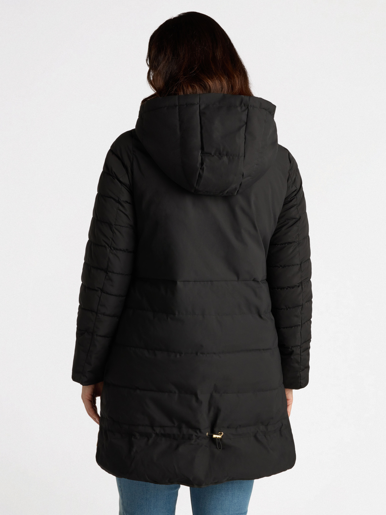 Down jacket with hood image number 1