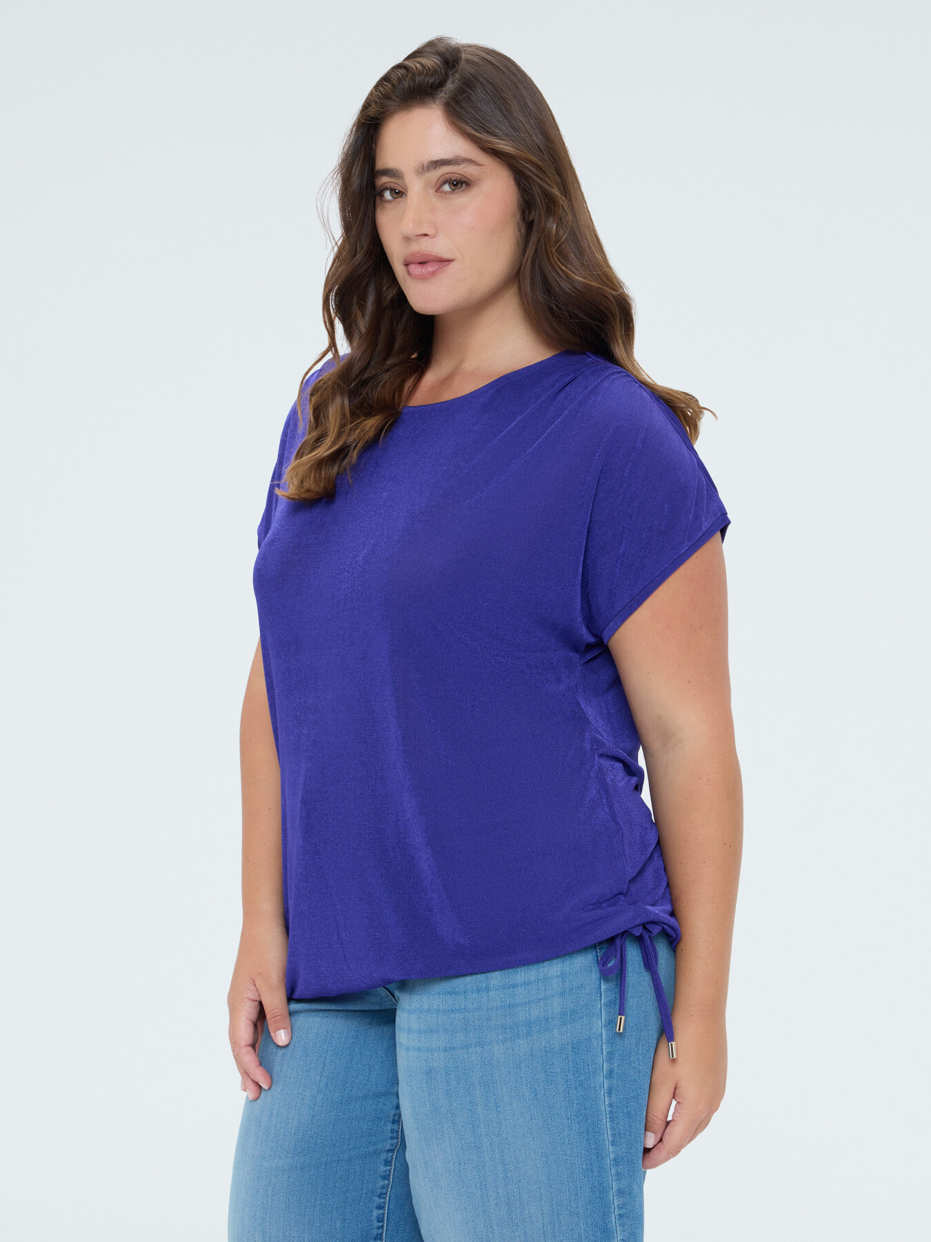 T-shirt in jersey con coulisse image number 2