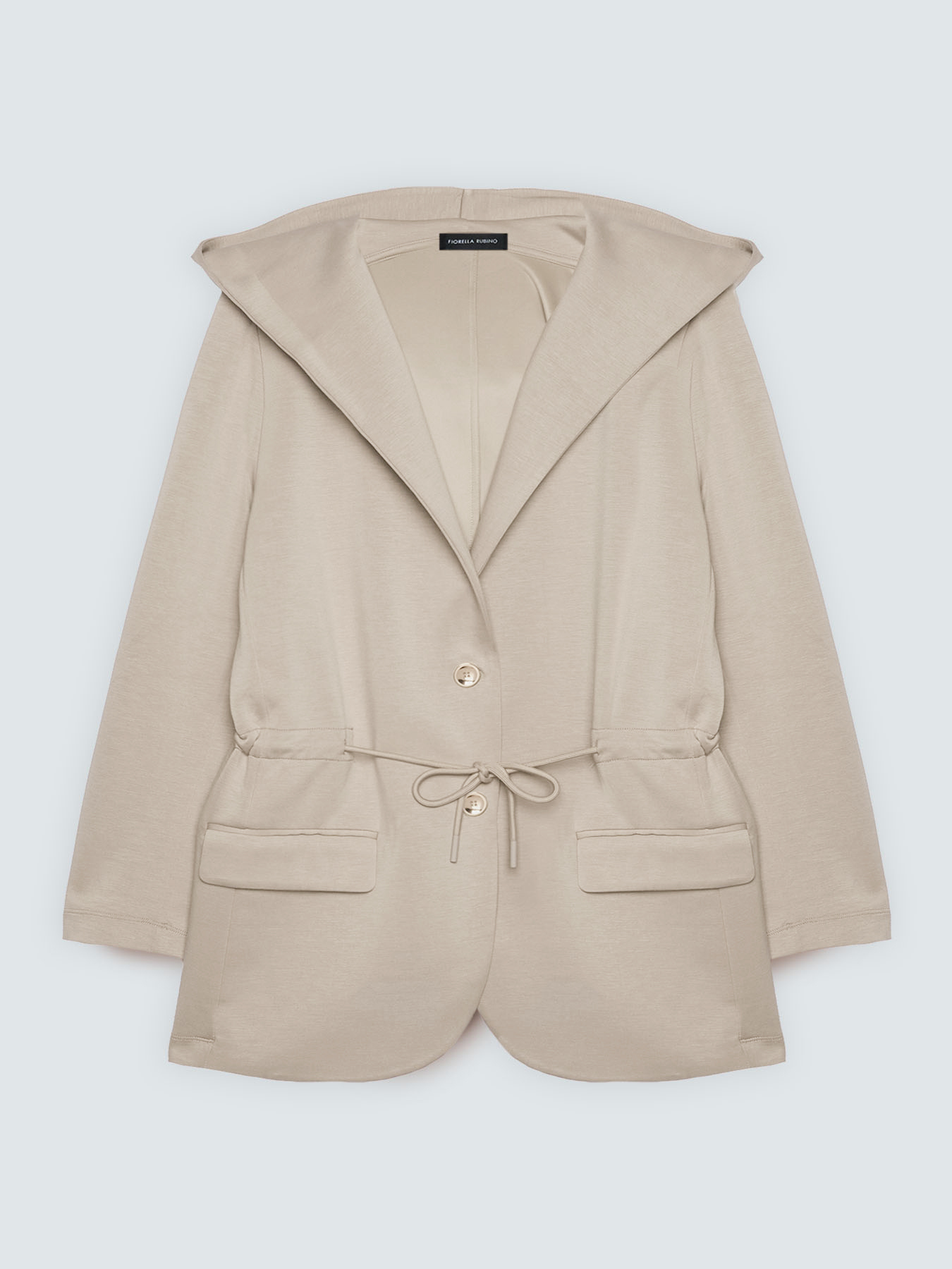 Felpa con cappuccio in scuba image number 5