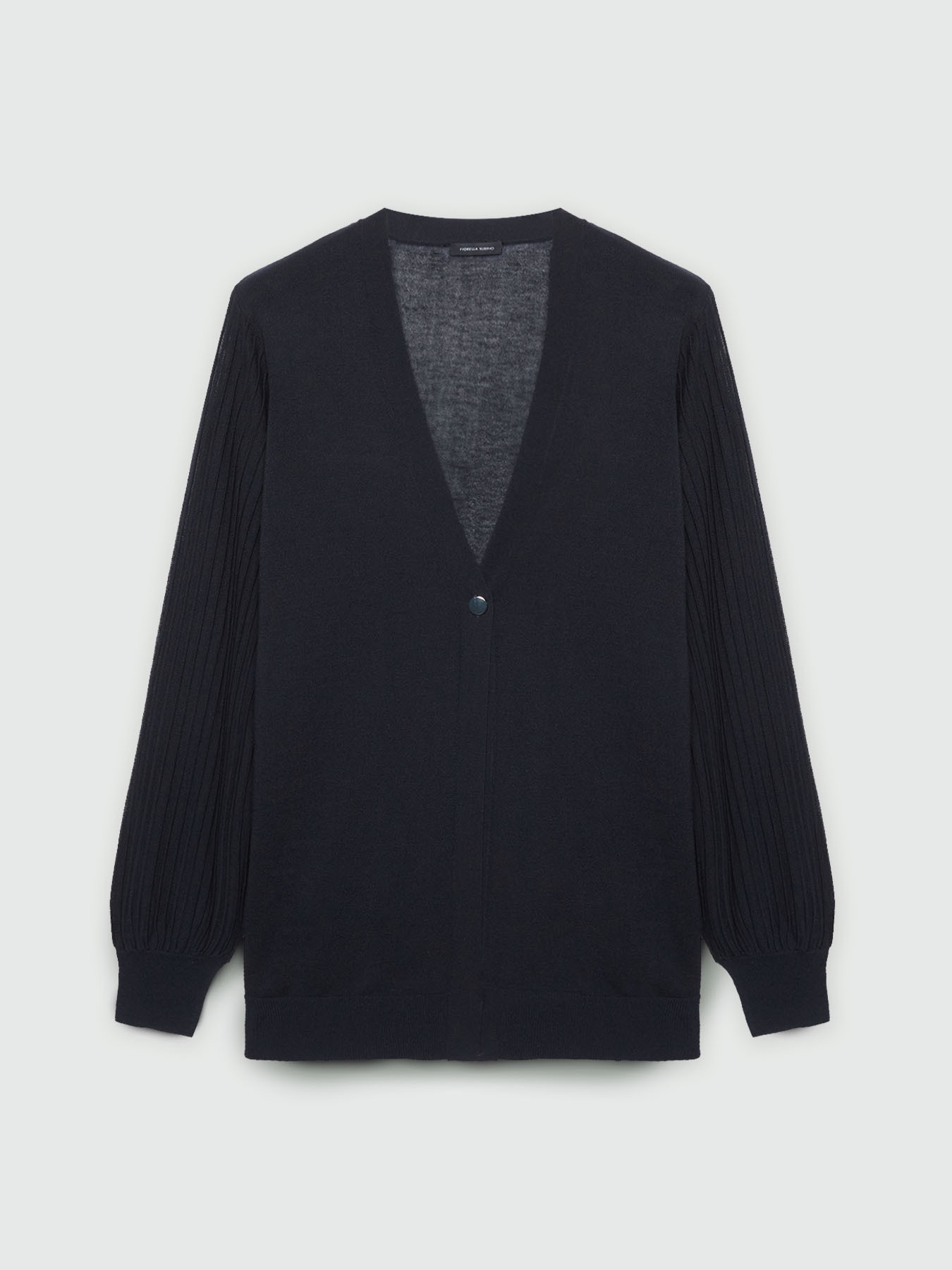 Cardigan con lavorazione pliss&eacute; image number 4