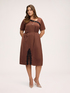 Kleid aus Satin mit Spitzendetail image number 0