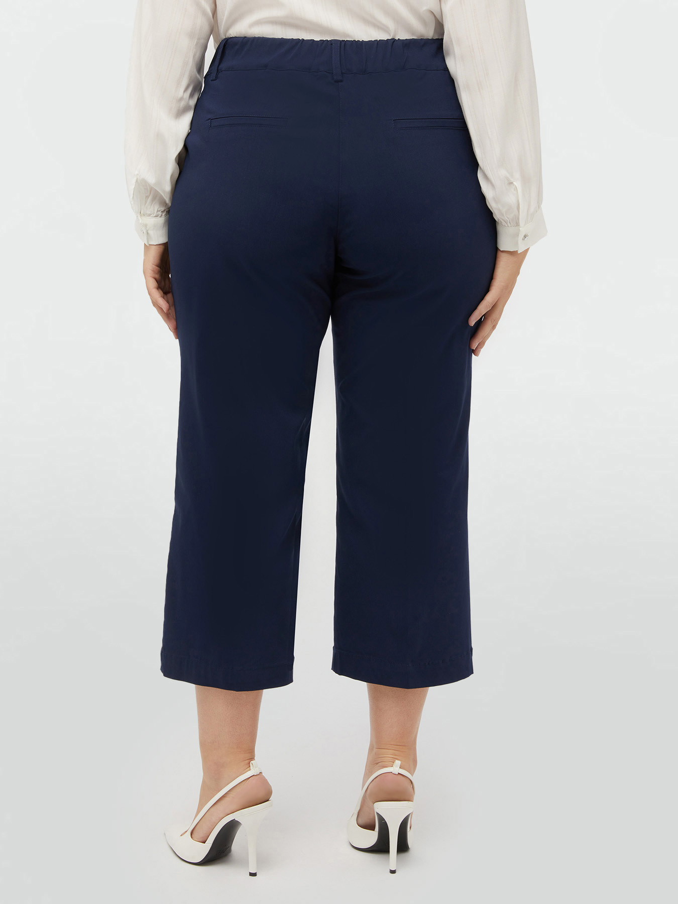 Pantalones cropped de viscosa LENZING&trade; ECOVERO&trade; image number 1