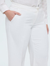 Pantalones Wide Leg en tejido fluido stretch image number 3