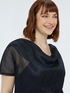Lurex-T-Shirt mit weichem Halsausschnitt image number 3