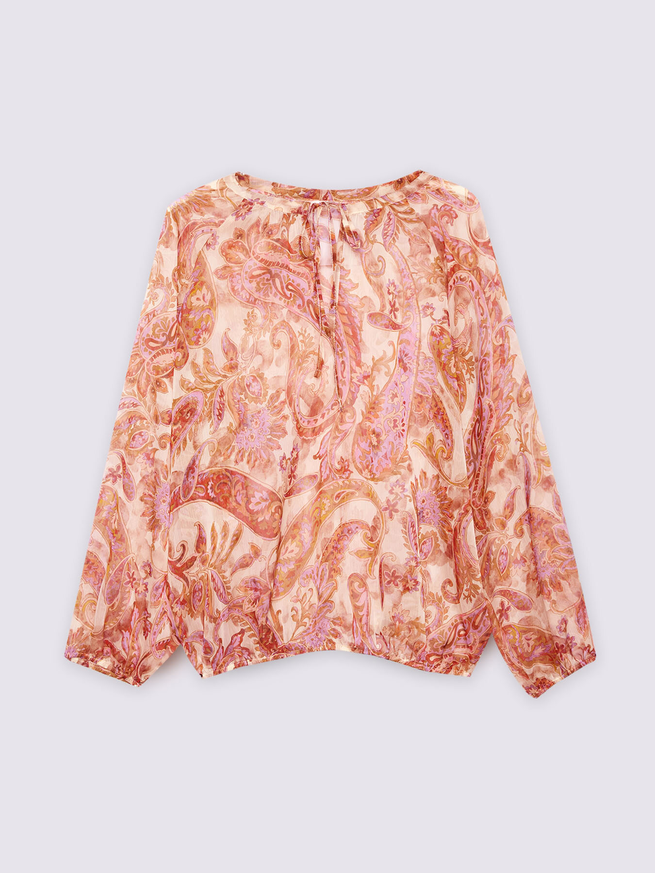 Bluse mit Paisley-Muster und Schn&uuml;ren image number 4