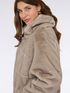 Kurze Jacke mit Pl&uuml;sch-Effekt und Kapuze image number 5