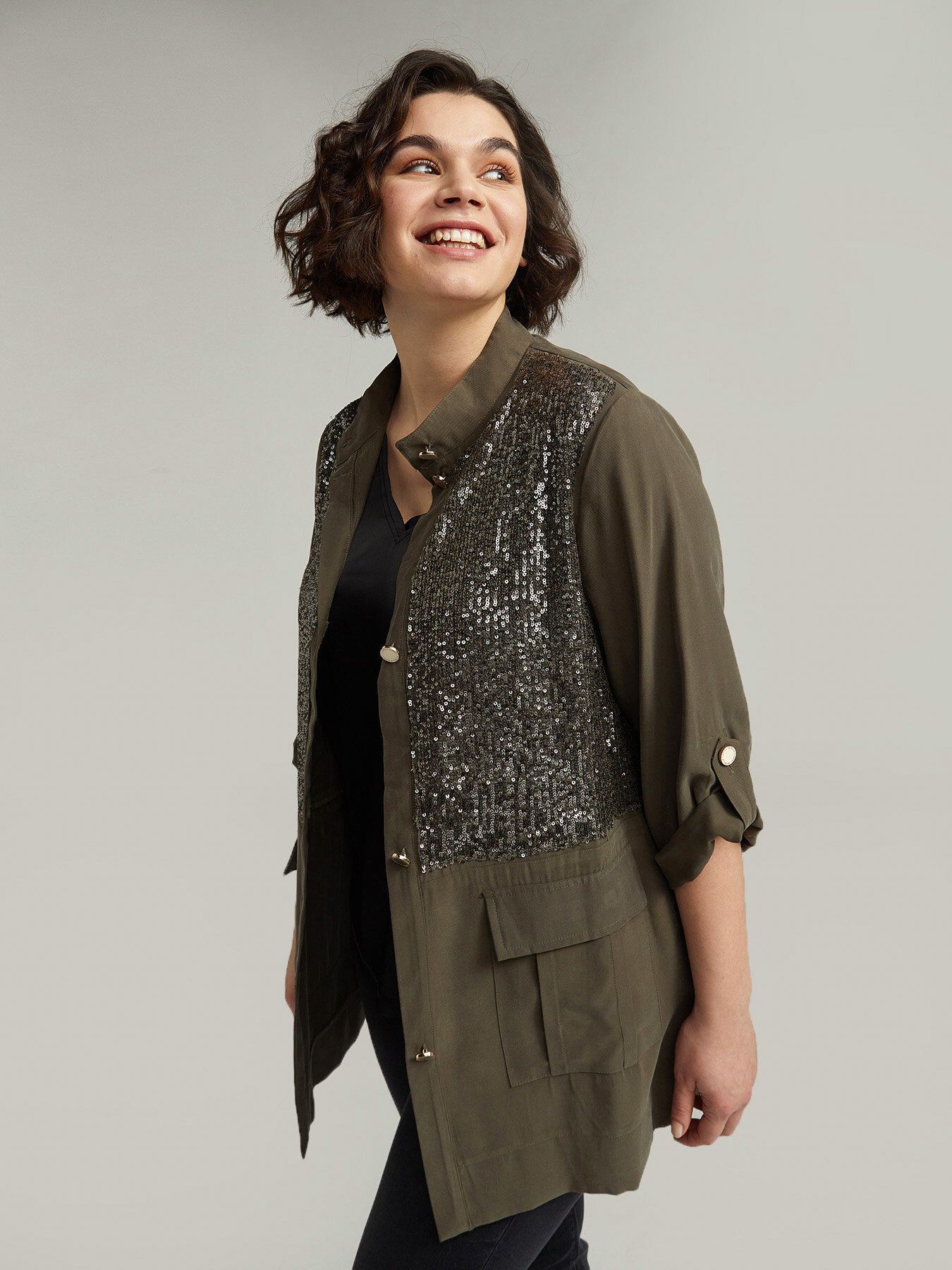 Giacca con paillettes davanti image number 2