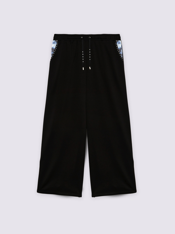 Palazzo-Hose aus Scuba-Stoff