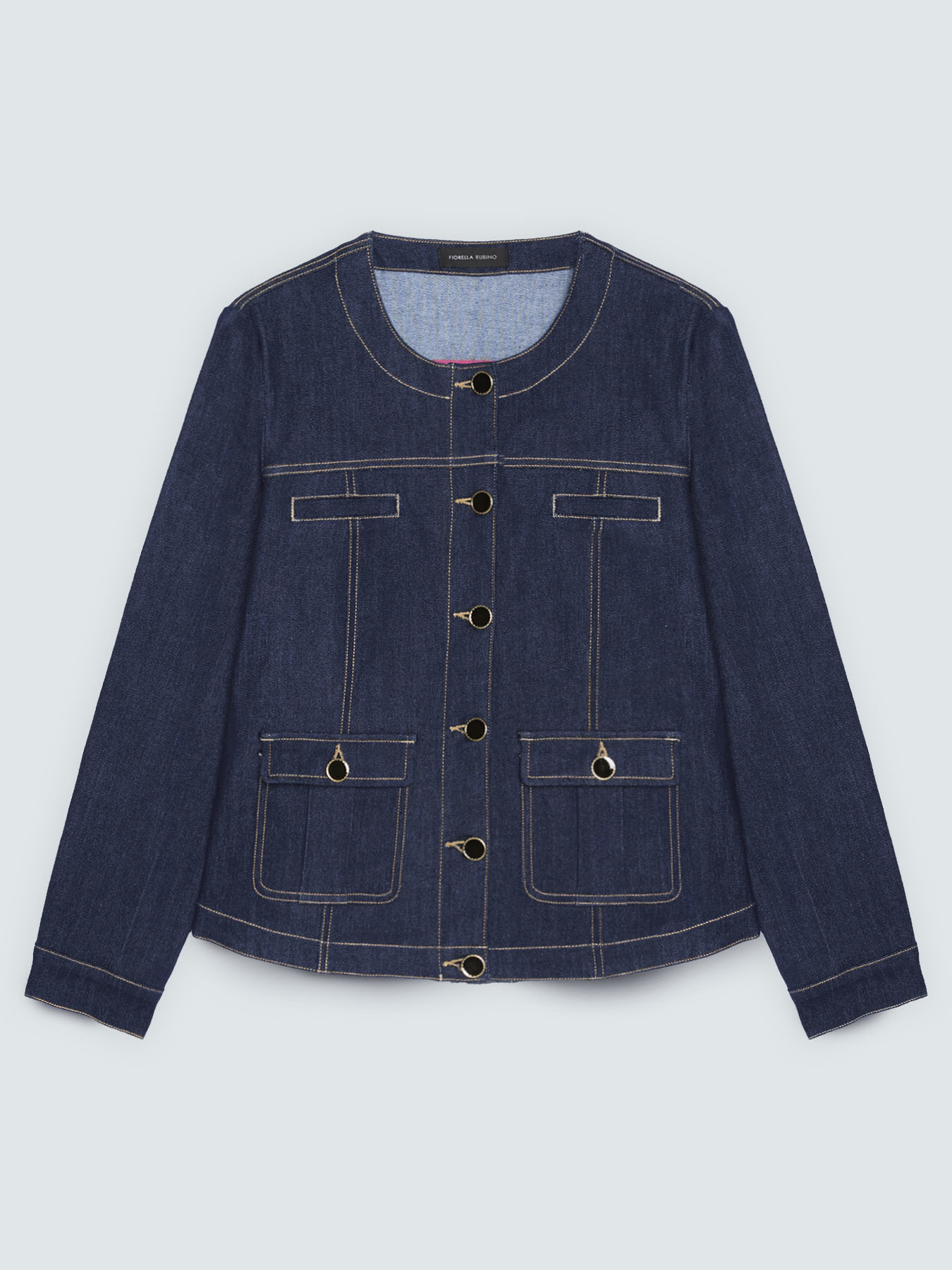 Giacca bon ton in denim image number 4