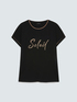 T-shirt en coton avec inscription Soleil image number 4