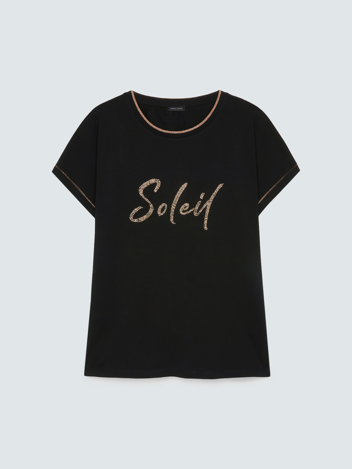 T-shirt en coton avec inscription Soleil image number 4