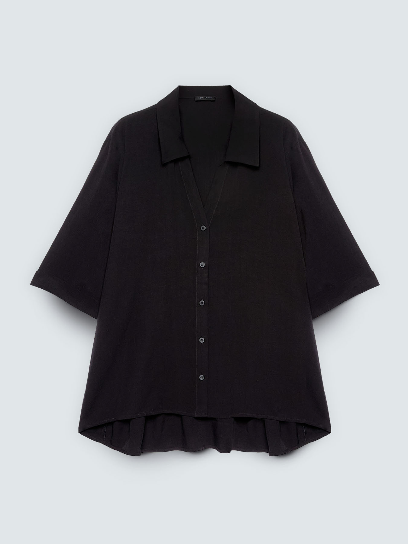 Boxy shirt in viscose muslin image number 4