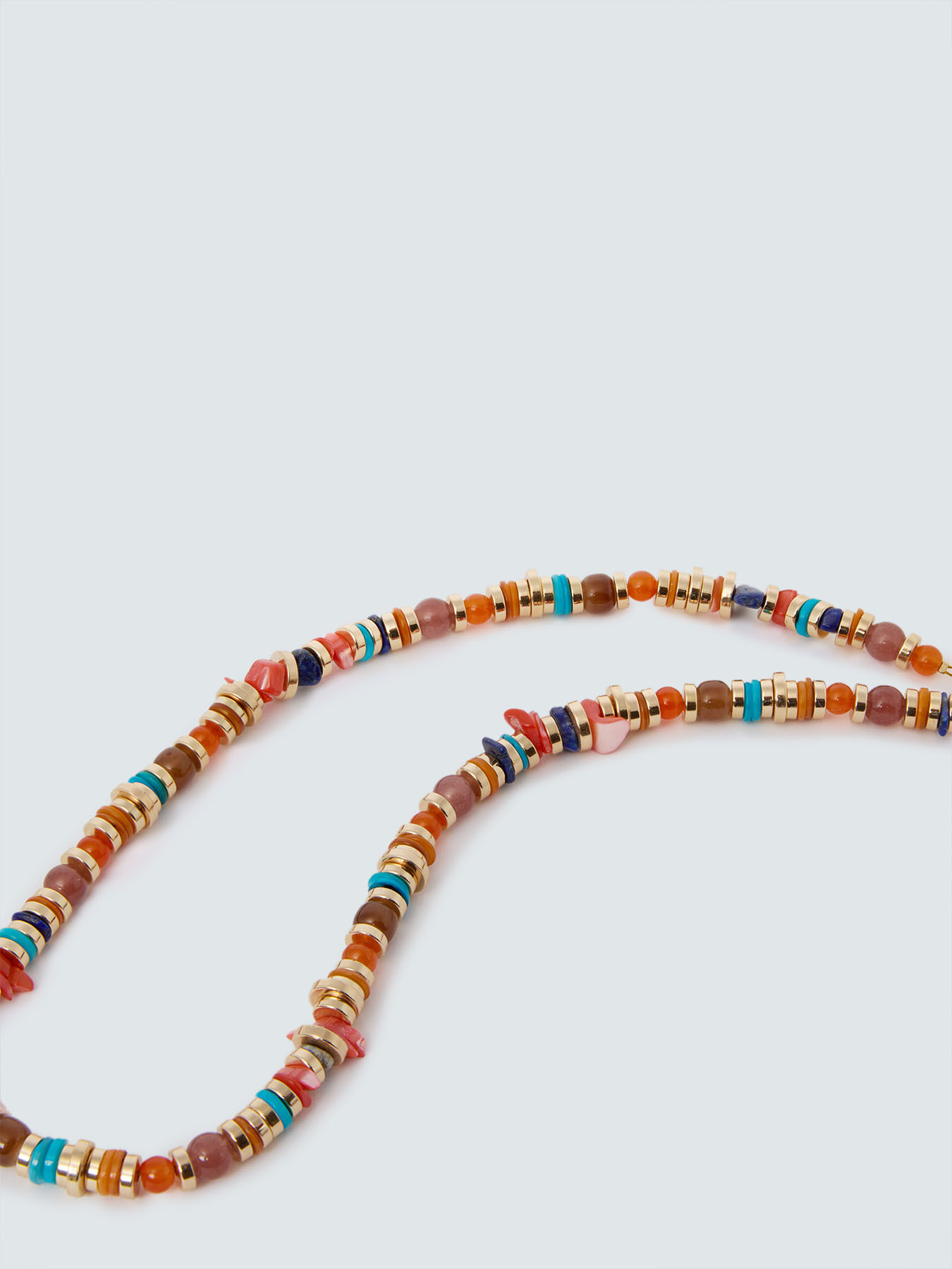 Long necklace with multicolored beads image number 2