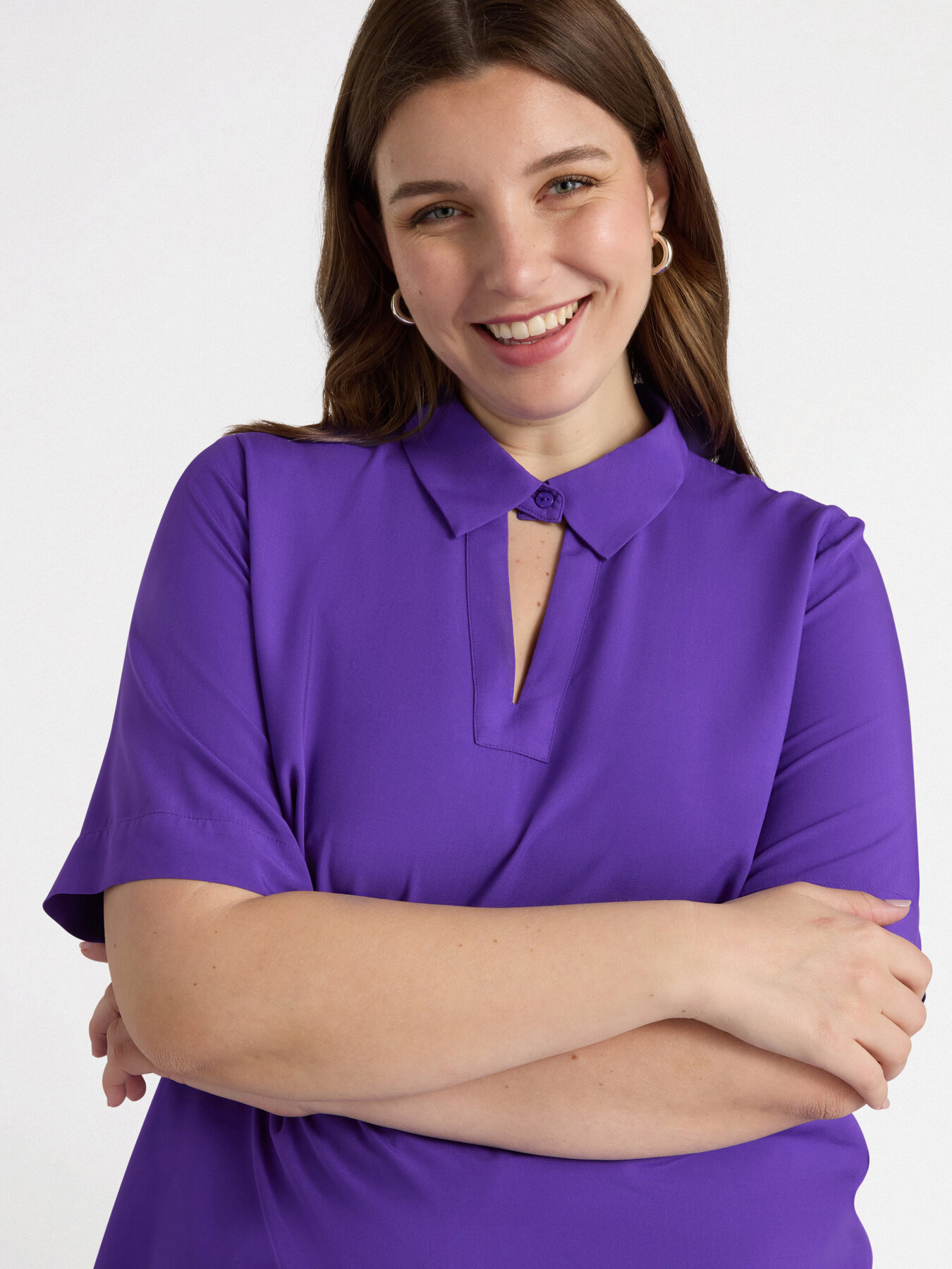 Blusa boxy de viscosa LENZING&trade; ECOVERO&trade; image number 3