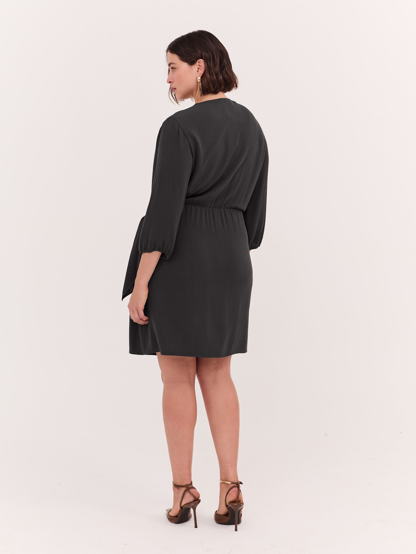 JOY wrap dress in viscose image number 1