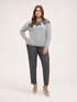 Pullover aus Wollmischung mit floralen Applikationen image number 2