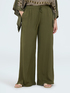 Wide Leg Pants with drawstring waist image number 2