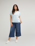 Cropped #livegreen organic cotton jeans image number 0